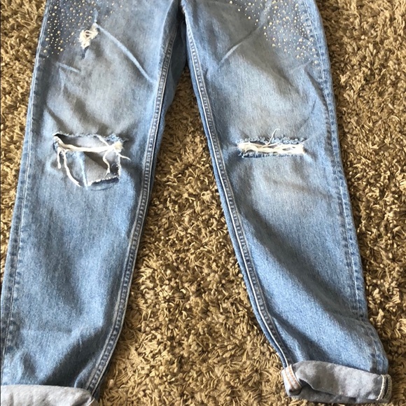 H&M JEANS WITH CRYSTALS SIZE 6 - Picture 2 of 8